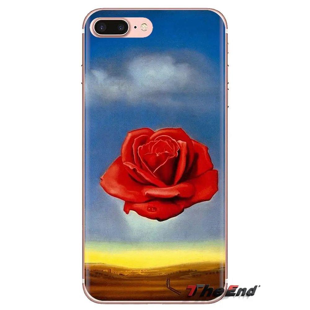 For HTC U11 One M7 M8 A9 M9 M10 E9 Desire 630 530 626 628 816 820 Motorola G G2 G3 TPU Case The Meditative Rose by Salvador Dali |