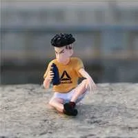 Car Interior Decoration Anime One Piece Demon Slayer Action Figure Model Desk Ornament Auto Dashboard Accessories Toys Gifts | Автомобили