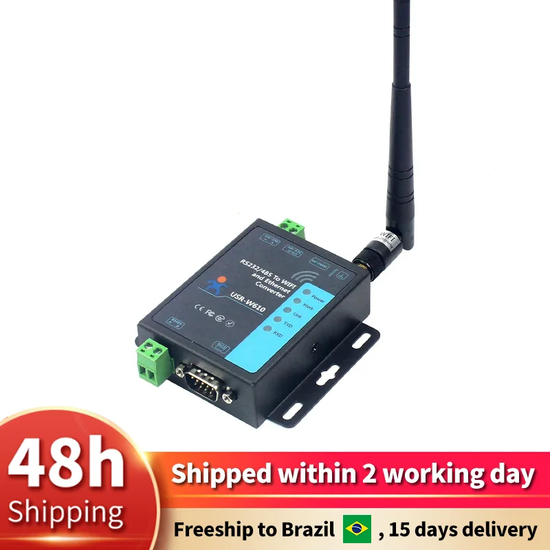 USR-W610 беспроводной преобразователь серии к Wi-Fi Ethernet RS232 RS485 последовательный