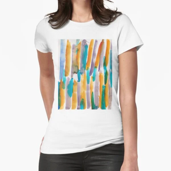 

31 190224 Watercolour Pattern Abstract T-Shirt Print Top