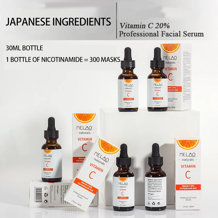 LAIKOU Витамин С Сыворотка крем с гиалуроновой кислотой отбеливающая лицевая