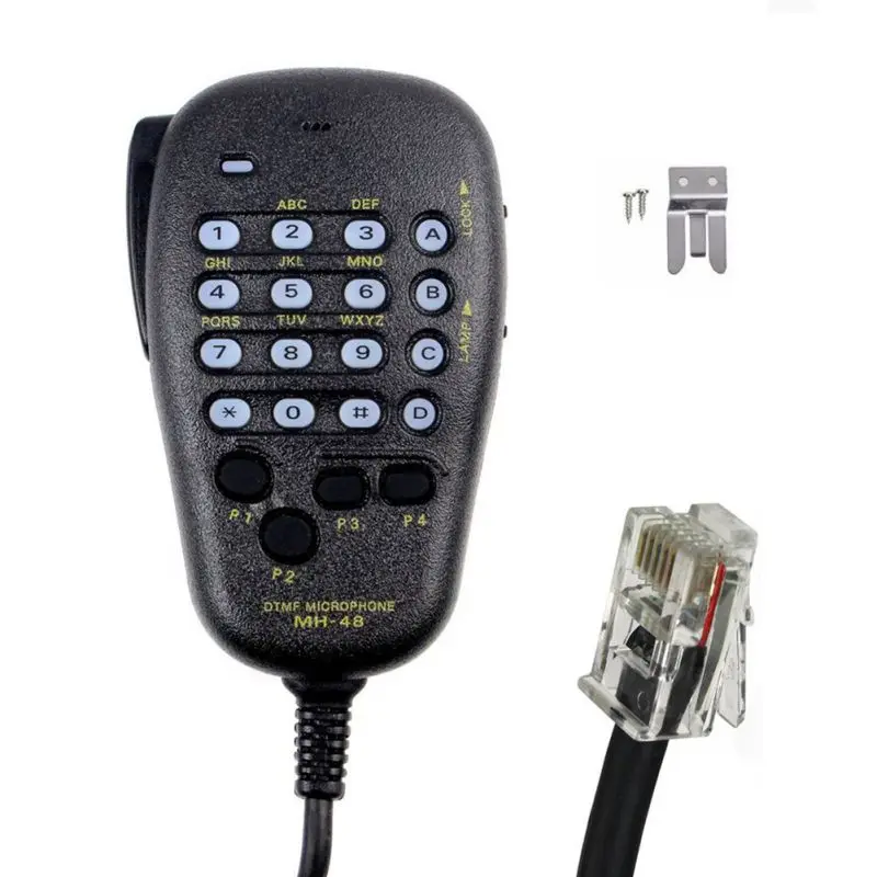 New Digital YAESU MH-48 MH-48A6J Practical DTMF Speaker Microphone For FT-8800R FT-8900R Walkie Talkie Accessories | Мобильные
