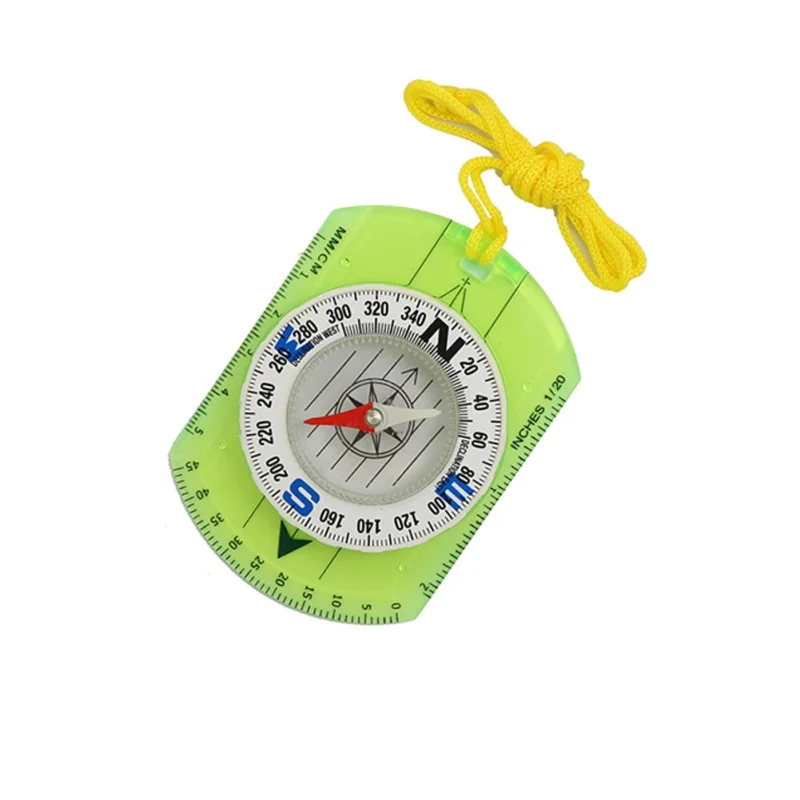 

Transparent Plastic Compass Directional Map Rule Proportional Footprint Travel Outdoor Camping Hiking Military Compass Tools