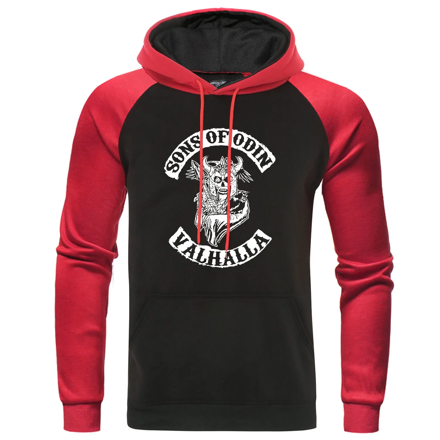 

Толстовка с капюшоном Sons Of Odin Valhalla, свитшот, Мужская Уличная одежда, потрясающий спортивный костюм, мужской пуловер реглан, осенняя повседне...