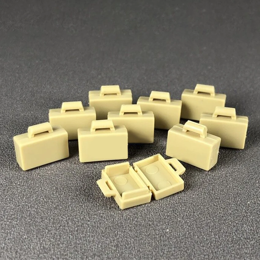 10 шт./компл. коробка блочные фигурки портфель сумка строительные блоки MOC