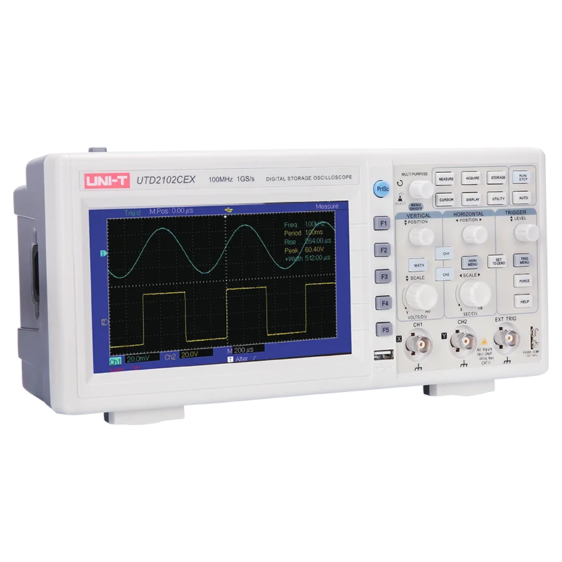 

UNI-T UTD2102CEX digital storage oscilloscope digital cathode ray oscilloscope probe oscilloscope