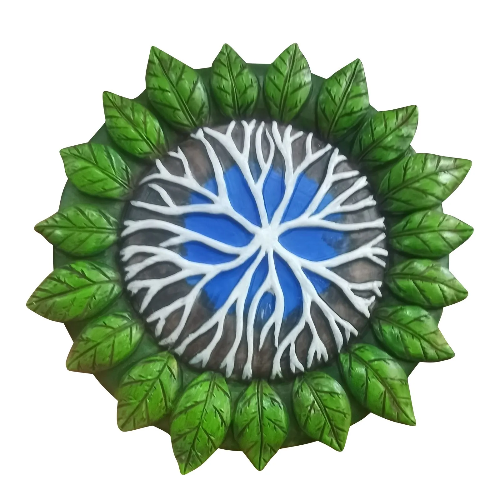 Садовая скульптура синие птицы натуральная литые камни садовые художественные