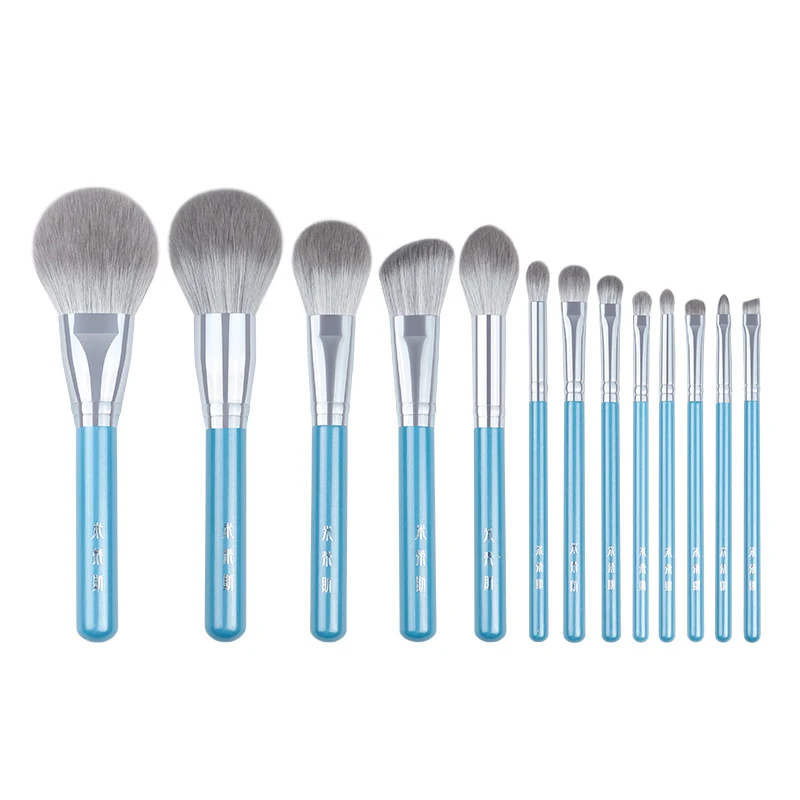 

makeup brush/ The Iris series 13pcs high quality synthetic hair brushes set-powder&blush&foundation&eyeshadow&beauty