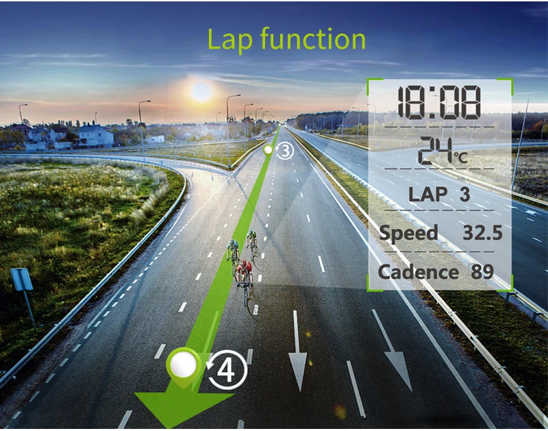 GPS для велосипеда, компьютер Bluetooth 4,0/ANT+ беспроводной Велосипедный компьютер, велосипедный датчик скорости Candence, датчик сердечного ритма