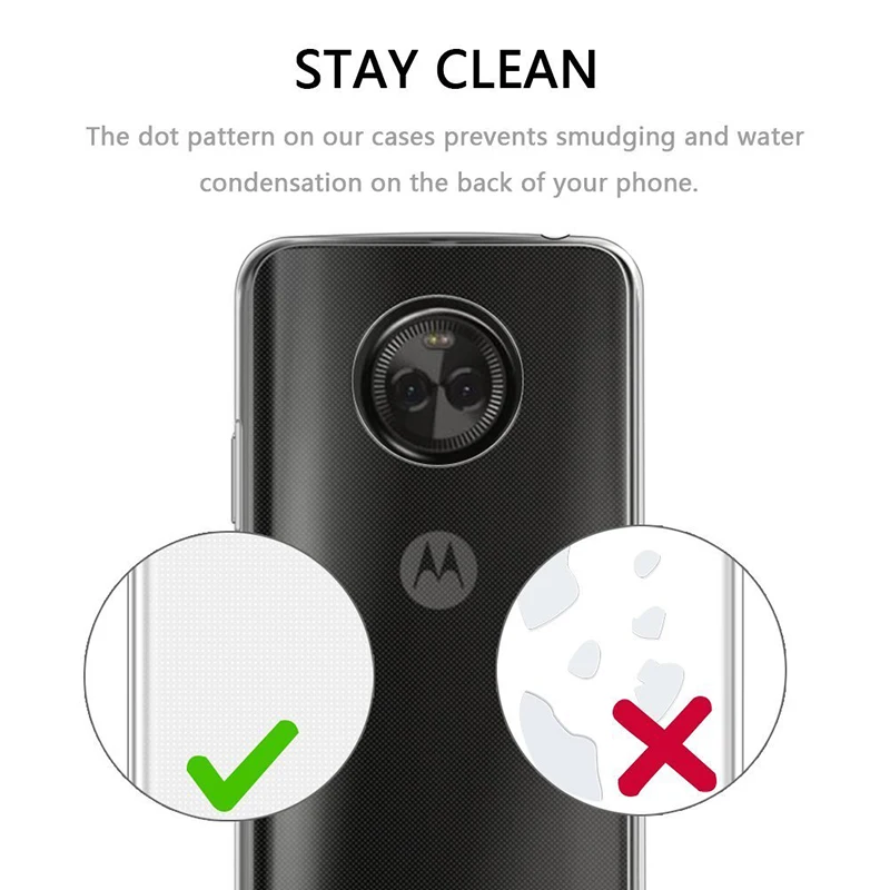 Прозрачный мягкий ТПУ чехол для телефона Motorola Moto E5 Plus Play USA европейская версия