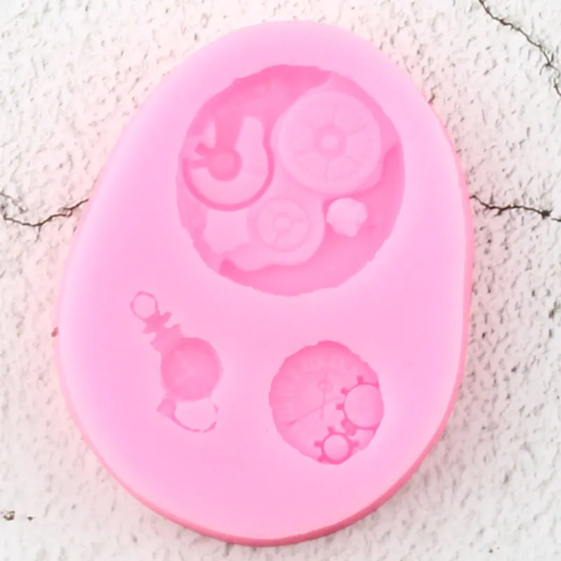 Механические часы силиконовая форма карманные для помадки сделай сам