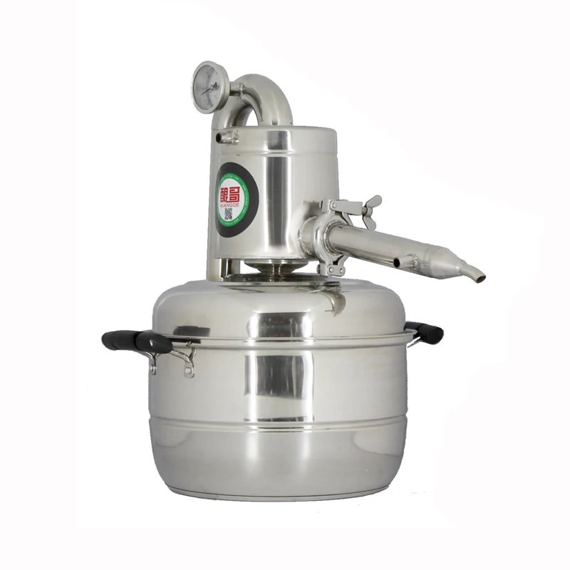 Самодельный самодельный спиртовой дистиллятор с этанолом из нержавеющей стали