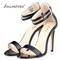 women fashion high heel shoes sexy black pumps pointed toe ankle strap heels ladies nude party wedding 102 6pa