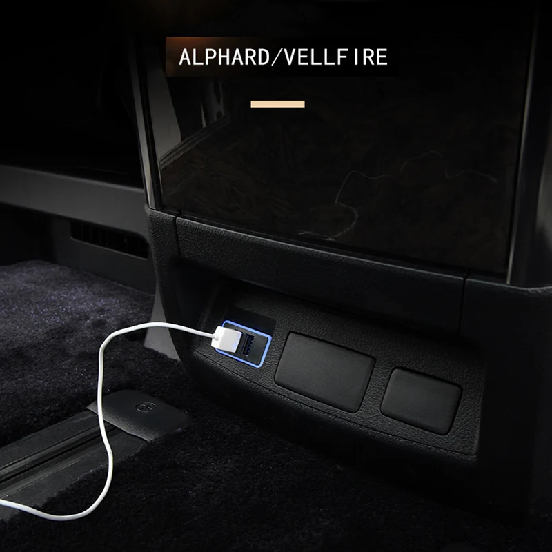Автомобильный подлокотник Alphard Vellfire 30 Series 2015-2019 2020 автомобильное зарядное