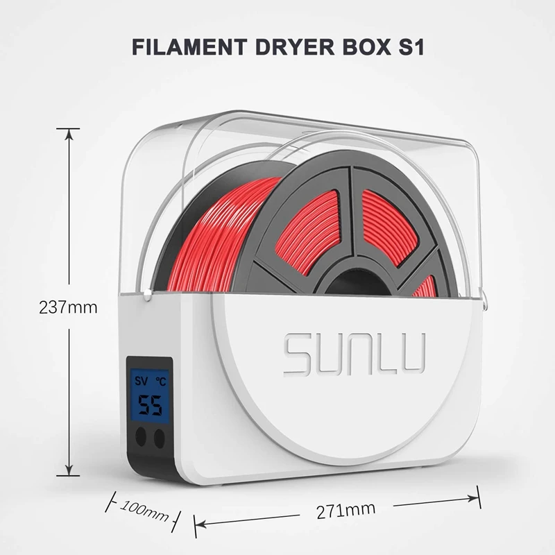 

SUNLU 3D Filament Dryer Keep Filament Dry Storage Box 3D Printer Good Parneter FilaDryer