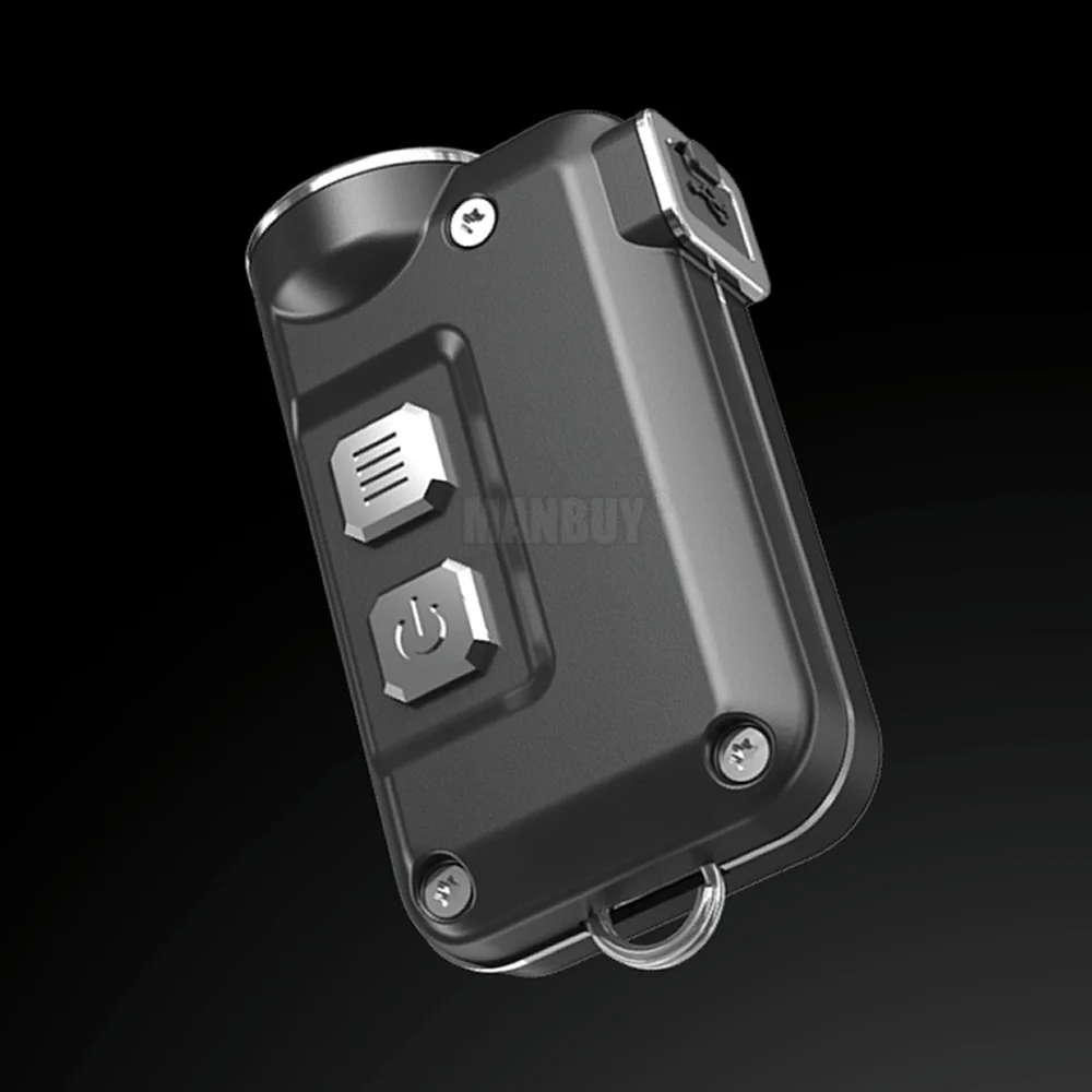 Перезаряжаемая мини вспышка NITECORE TINI металлический брелок со светильник енной