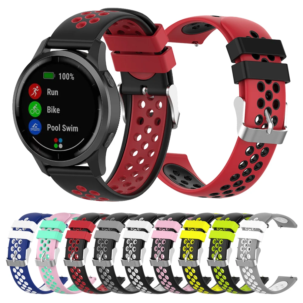 Силиконовый ремешок для Garmin Vivoactive 4 3 сменных ремешка Venu браслет | Наручные часы