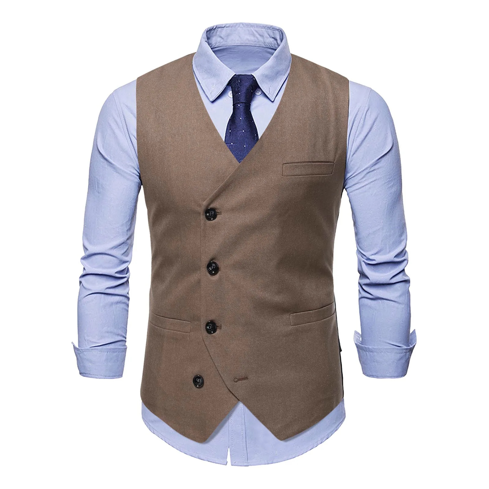 

Жилет мужской деловой, Модный костюмный, без рукавов, в елочку, для фитнеса, свадьбы