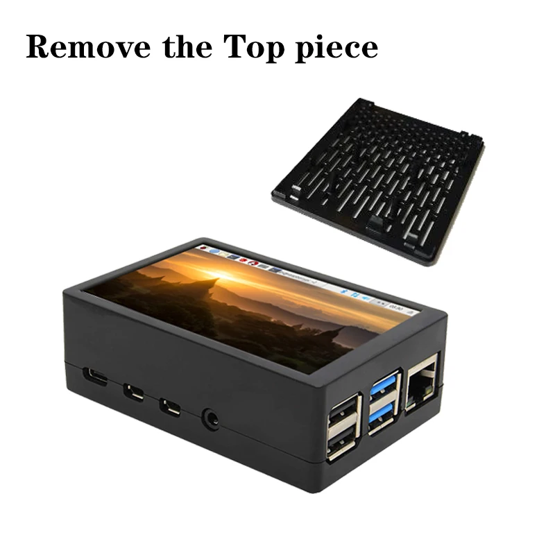 Оригинальный Raspberry Pi 4 модели B 2 ГБ Оперативная память с 3 5 дюймов TFT сенсорный