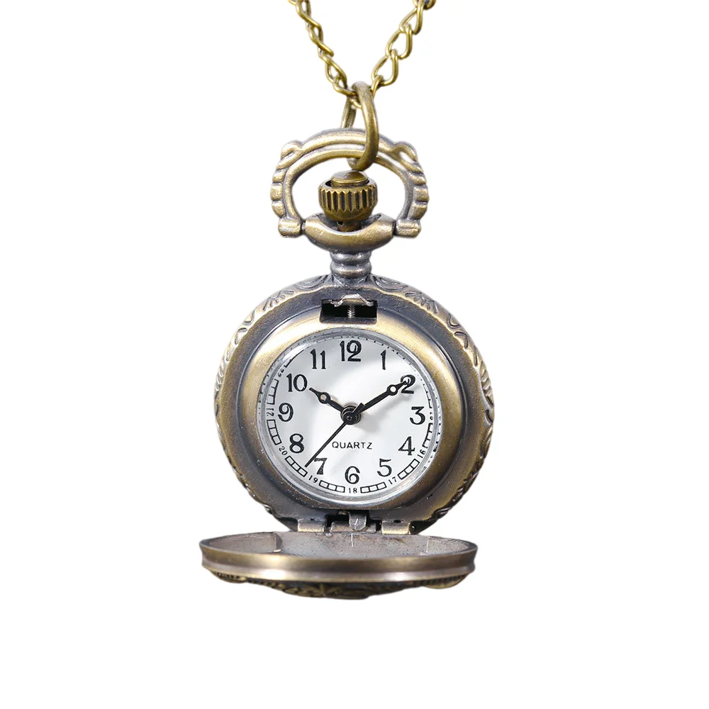 10 шт./лот стимпанк Шестигранная гирлянда цветок кварцевые карманные часы