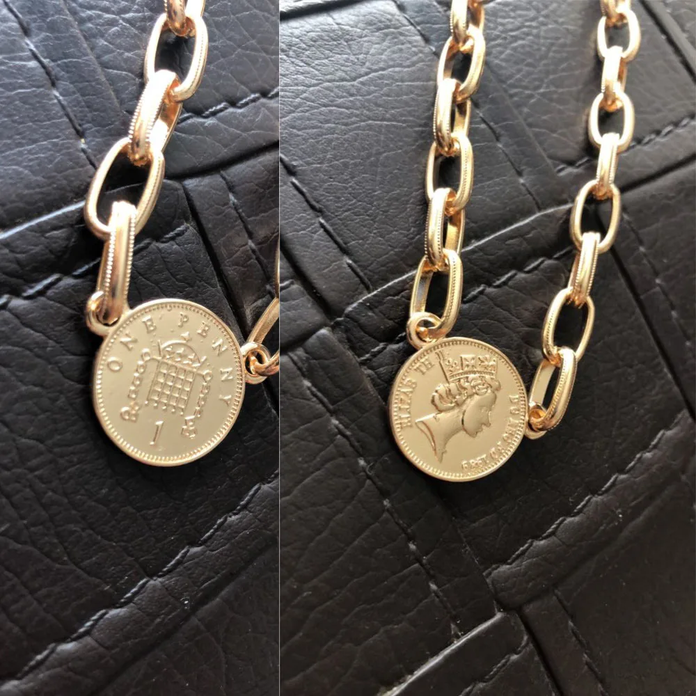 Женское Ожерелье чокер с цепочкой элегантное изящное золотое ожерелье кулоном