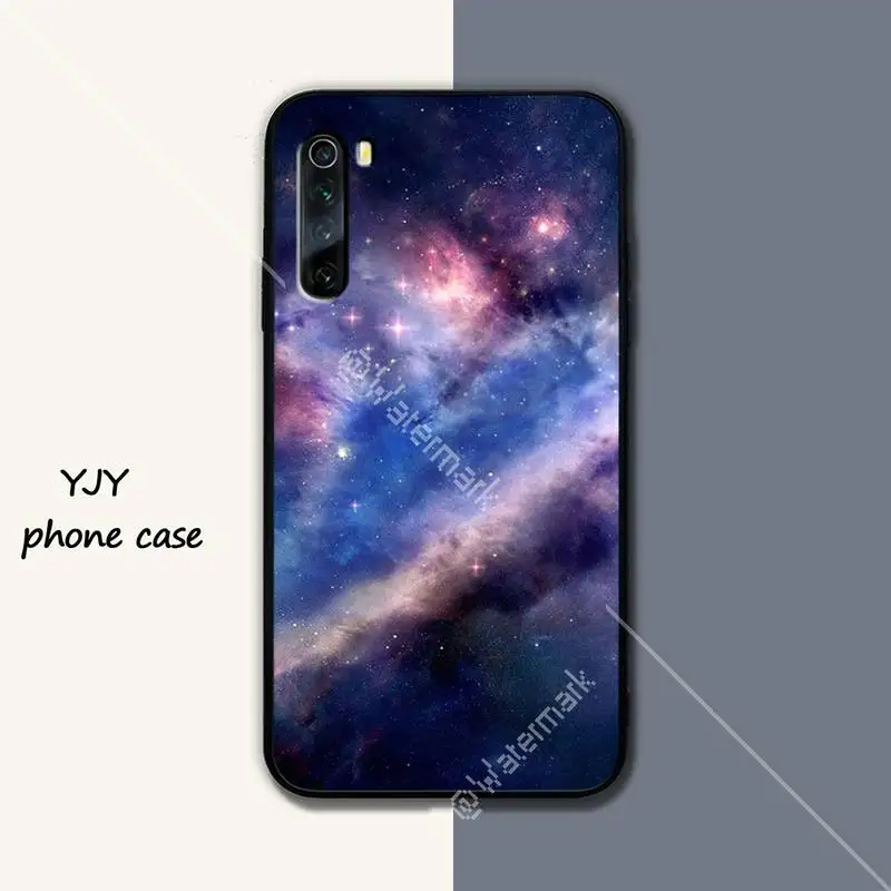 Yinuoda Galaxy Space черный мягкий чехол для телефона xiaomi redmi 4X 5 plus 6 6A 7 7A 8 8A 9 note 4 T pro max funda |