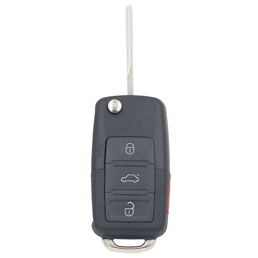 3 + 1/4 кнопочный раскладной чехол для ключа Volkswagen Bora Seat Passat Polo Skoda Octavia (большая