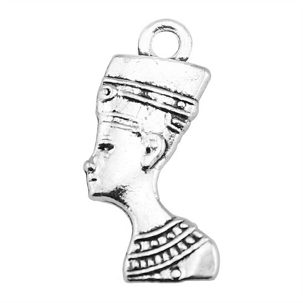 

10pcs/lot Charms Pharaoh DIY Jewelry Findings Antique Silver Color 28x13mm Pharaoh Charms