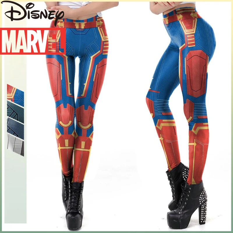 Легинсы для косплея Marvel герои Мстители 4 Капитан | Тематическая одежда и униформа