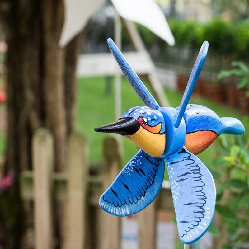 

Asuka Series Windmill Flying Bird Garden Windmill Art Kites Spinner Bird Lawn Decor Garden Spinner with Stable Pile KSI999