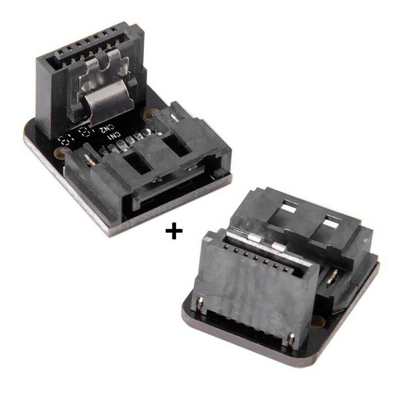 SATA 7Pin мама к папа 90 градусов угловой адаптер материнская плата для настольных
