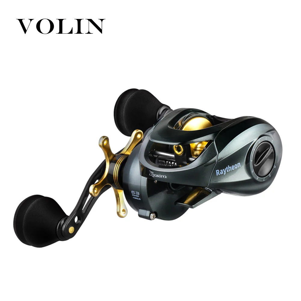 Рыболовная катушка Volin 9 скоростей Магнитная Тормозная система 12 кг NMB Япония 10 + 1