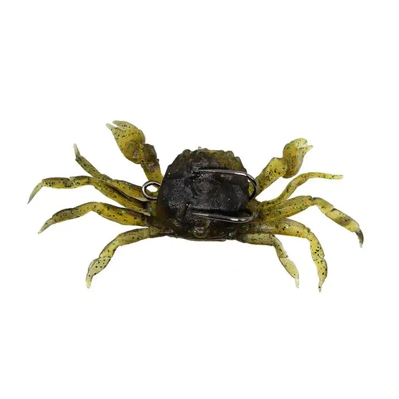 Искусственная рыболовная приманка-краб 10 см 35 г мягкая рыба 3D рыбалка с острым