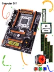 Материнская плата HUANANZHI deluxe X79 с комплектом материнской платы 256G SSD DIY ЦП Xeon E5 2667 V2 с кулером ОЗУ 32 Гб (4*8 ГБ) 1866 RECC