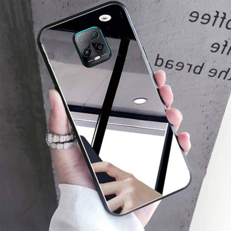 

For Xiaomi Mi 10T Pro Note 10 Case Cosmetic Mirror Cover Cases For Redmi 10X Pro 4G 5G DIY Custom Diamond Phone Coque