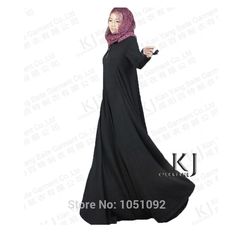 Мусульманский хиджаб платье jilbabs и abayas хлопок вязать арабский костюм