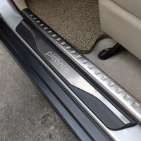 auto styling for kia picanto accessories stainless steel door sill car pedal scuff plates protection guards 2020 2015 2016 2021