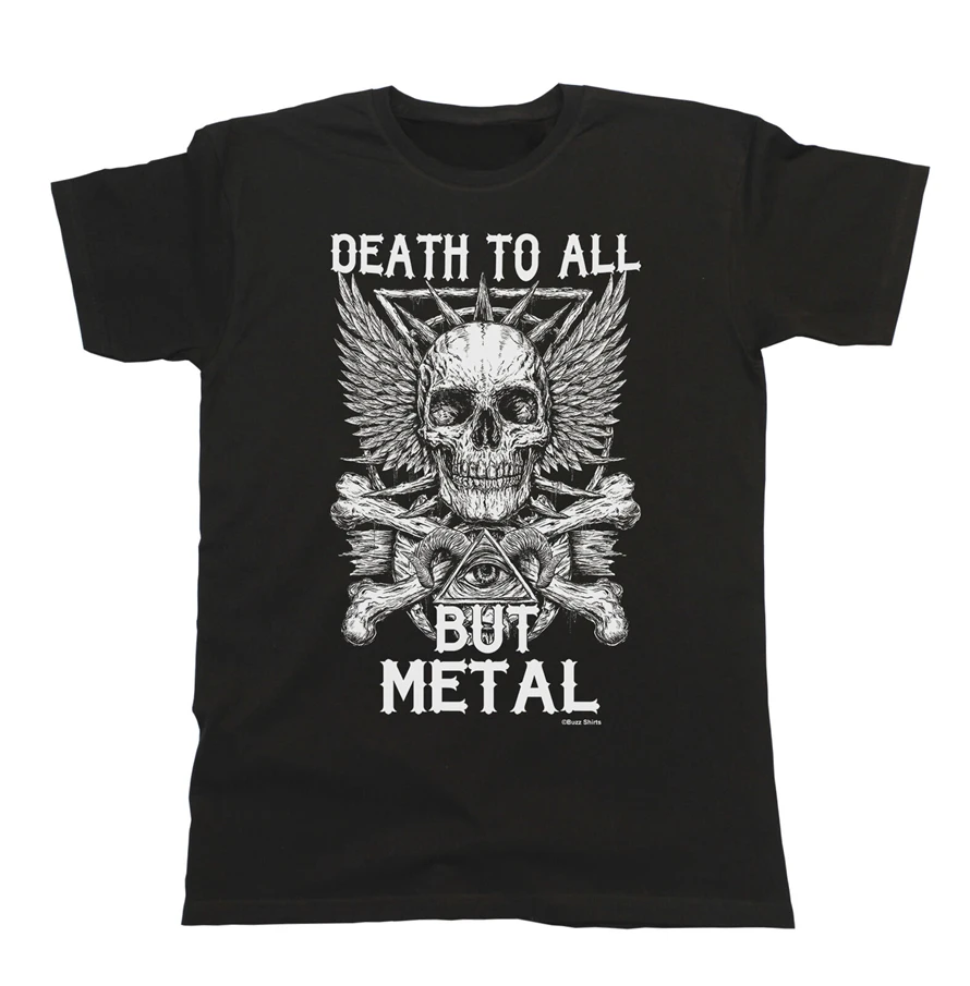 Death To All But Metal Mensladies футболка унисекс подходит для тяжелого металла Музыка Череп