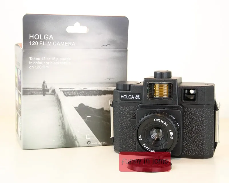 Black Holga 120 GCFN/GCFN с 120 среднего формата пленочная камера черный Ломо бренд - Цвет: Black