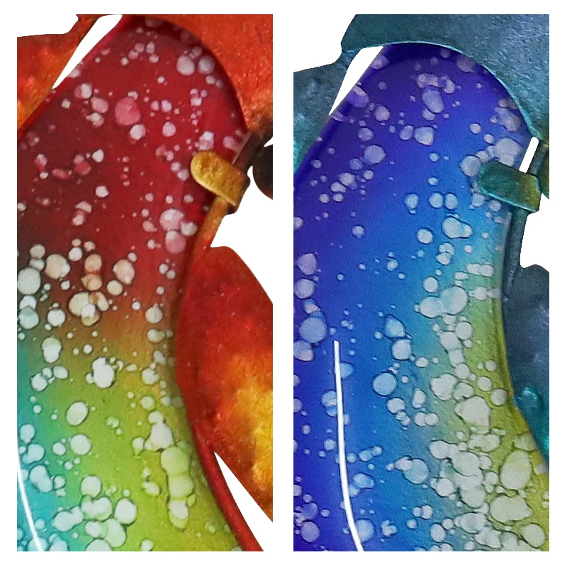 Металлическая Настенная картина Gecko со стеклом для украшения дома и сада