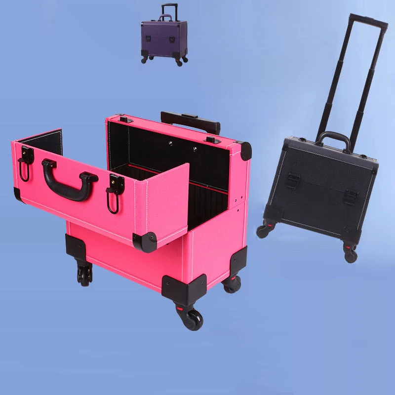 

Professional pedicure trolley cosmetic suitcase foot bath beauty salon storage box foot bath technician luggage movable tool box