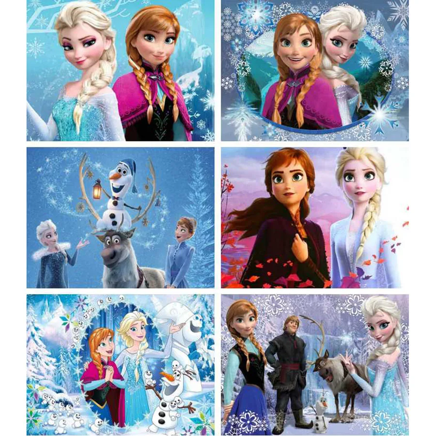 Disney ледяной Сестры Эльза и Анна холст рисунки Постер принт Cuadros настенные картины