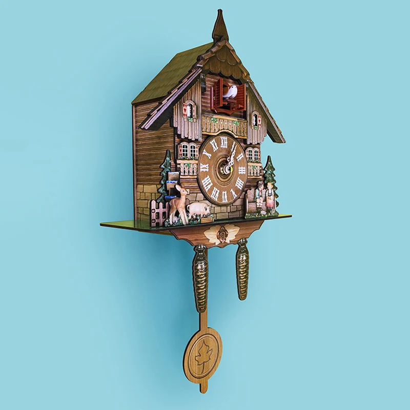 Часы Cuckoo настенные часы ручная работа винтажные деревянные искусственное дерево