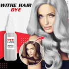 Модный дымчато-серый в стиле панк светильник-Серый Серебристый Фиолетовый крем для красоты волос красные натуральные красные супер черные волосы перманентного цвета Gi N7c2