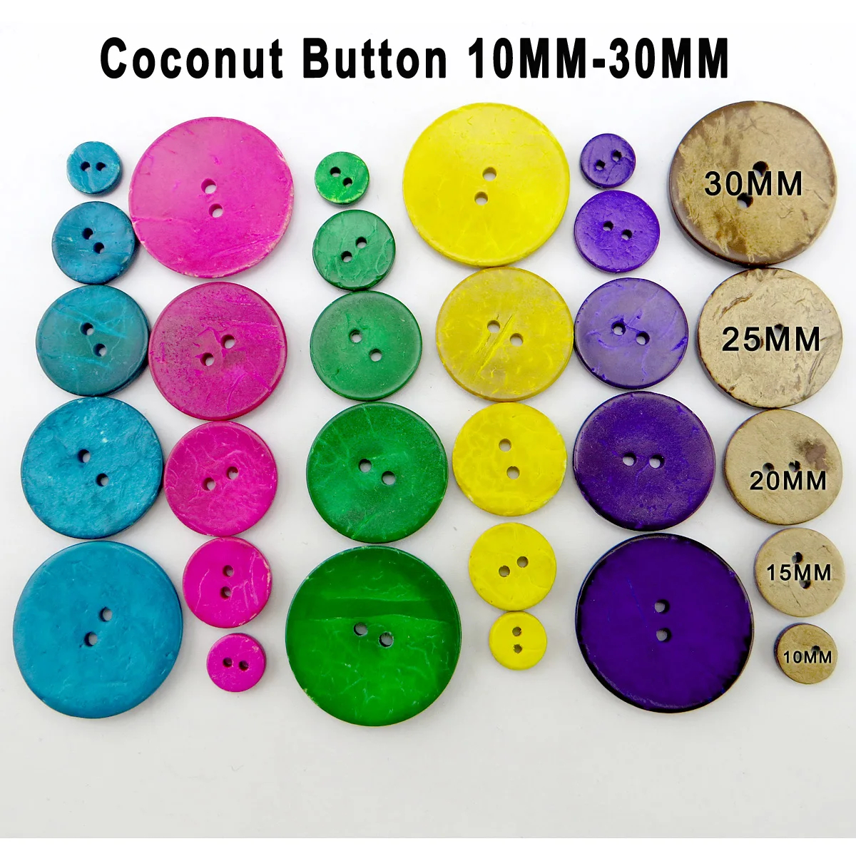 10 мм ~ 30 мм стандартная Кокосовая кнопка для шитья одежды, круглая украшение для ювелирных изделий, аксессуары для ботинок, пальто