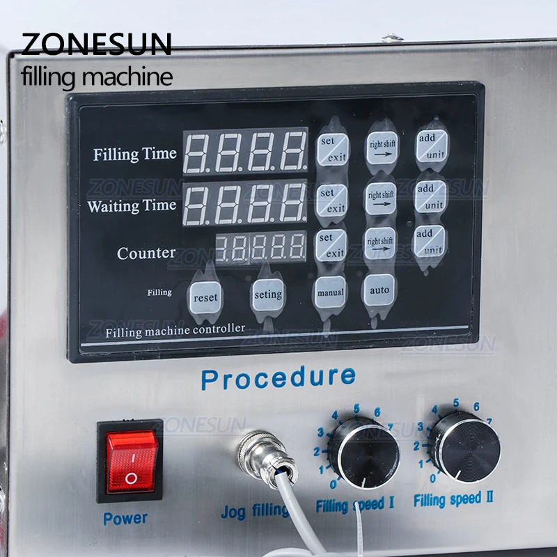 ZONESUN GZ-D1 полуавтоматическая машина для розлива подсолнечного масла шампуня геля