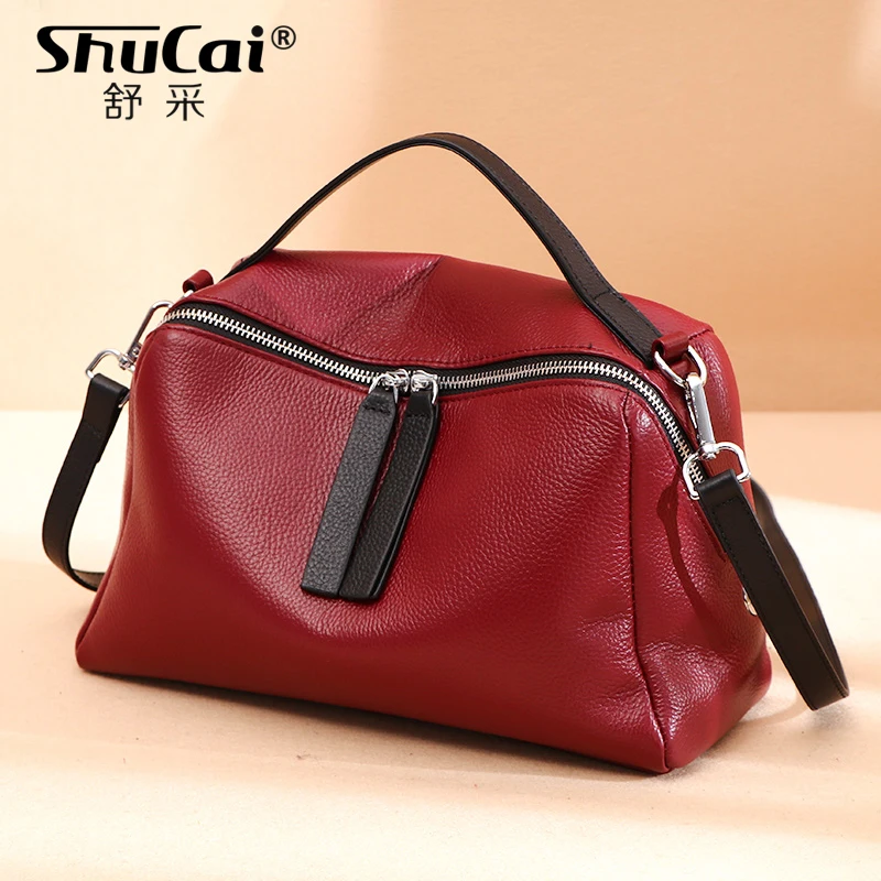 Сумки через плечо из натуральной кожи Женская винтажная Подушка женская сумка