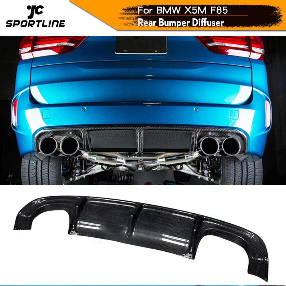 

Carbon Fiber Car Rear Bumper Diffuser Lip Spoiler for BMW X5M F85 2015 - 2019 Rear Bumper Diffuser Lip Spoiler
