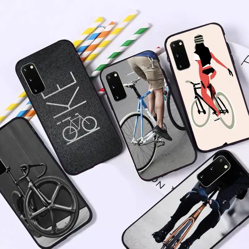 

BIKE CYCLING Art Fixed Gear FG Phone Case For Samsung Galaxy A21S A31 A32 A20RE A51 A52 A71 5G A72 A80 A91 S10 Lite Cover
