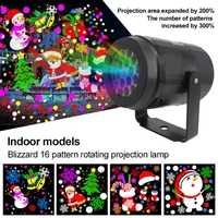 led christmas lights 16 patterns projection lamp xmas lights decorations outdoor waterproof lawn lamp snowman snowflake rotating